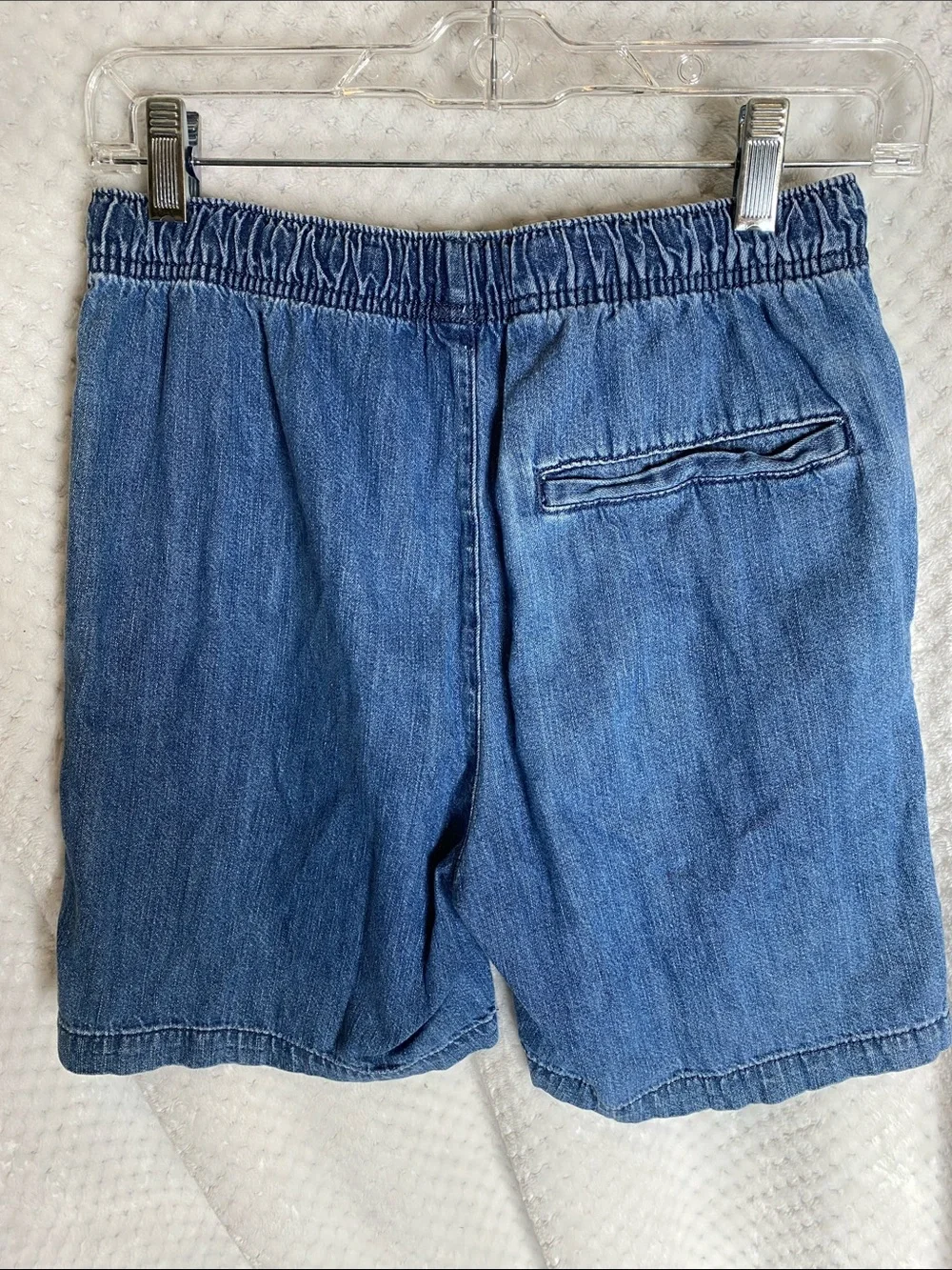 Old Navy Blue Denim Drawstring Jean Denim Jorts Shorts